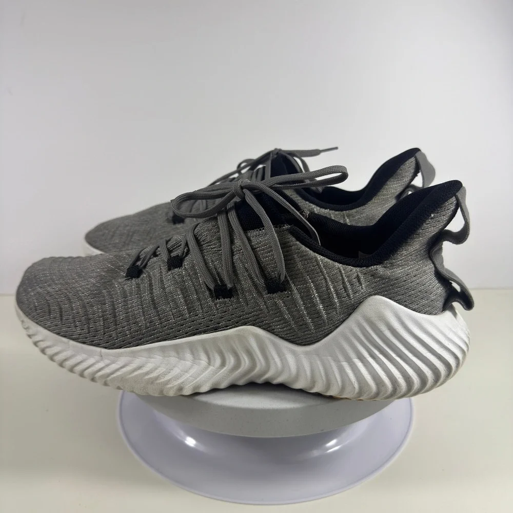 Adidas‎ Alphabounce Trainer Grey White Gum Sole Mens 13.5 Running Shoes